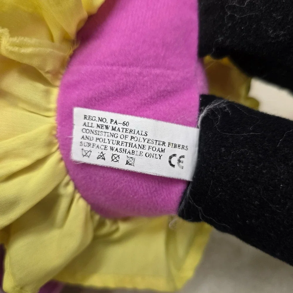 Vtg Disney Minnie Mouse Dress Me Sensory Plush Learning Toy Zipper Button Tie‎